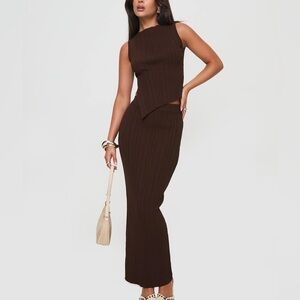 Princess Polly Basile 2-Piece Set Chocolate